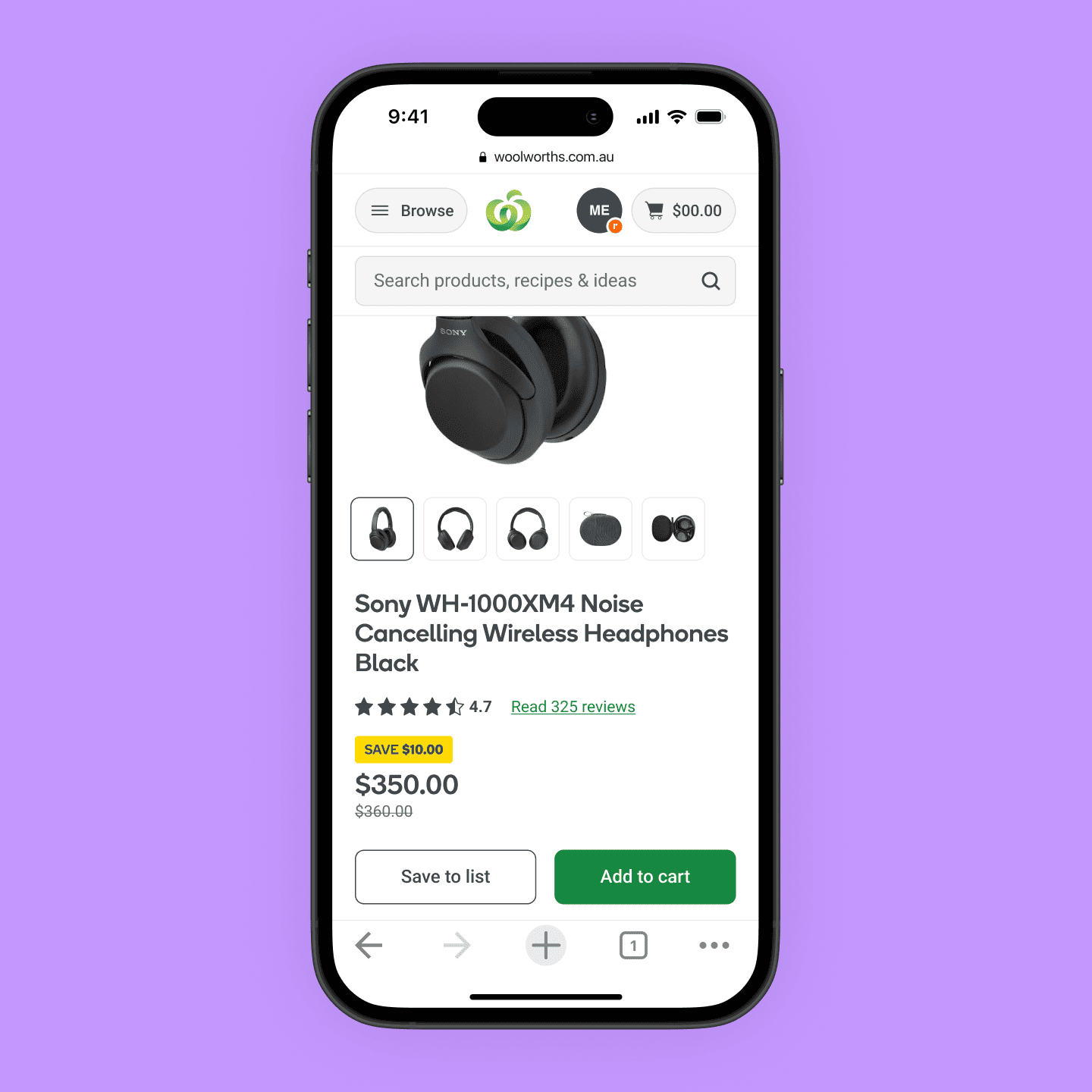 Main product information